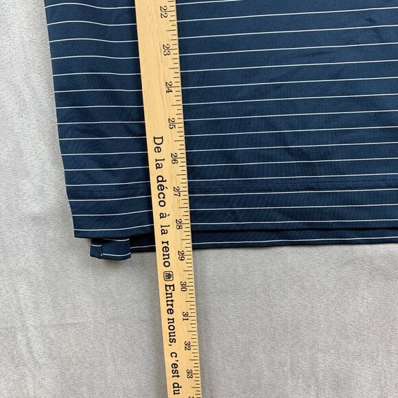 FootJoy Men's Navy Striped Polo Shirt - Picture 6 of 8